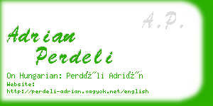 adrian perdeli business card